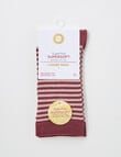 DS Socks Viscose Stripe Sock, Chocolate Trufle, 5-11 product photo