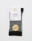 DS Socks Viscose Stripe Sock, Black, 5-11 product photo