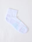 DS Socks Coolmax Athleisure Anklet Sock, White & Mint, 5-11 product photo View 02 S