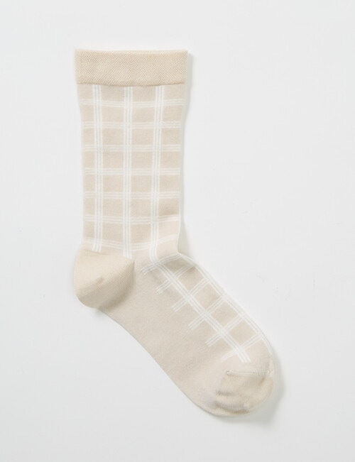 DS Socks Viscose Check Sock, Rainy Day, 5-11 product photo