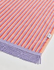 Verano Kids Junior Stripe Beach Towel, Peachy product photo View 02 S