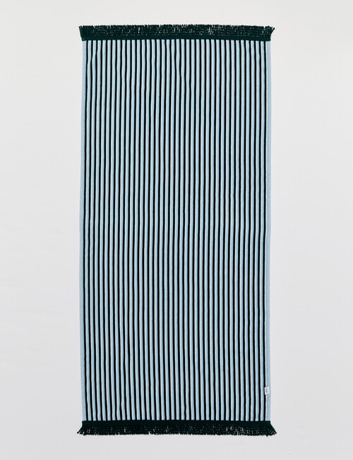 Verano Kids Junior Stripe Beach Towel, Blue Sky product photo