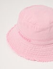 Mac & Ellie Chin Tie Bucket Hat, Sunkissed Pink product photo View 02 S
