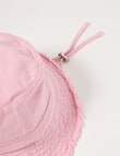 Mac & Ellie Chin Tie Bucket Hat, Sunkissed Pink product photo View 04 S
