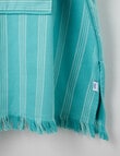Verano Hammam Hooded Beach Towel, Azure product photo View 03 S