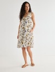Zest Gathered Scoop Neck Mini Dress, Floral Print product photo View 07 S