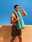Verano Resort Zip Mykonos Beach Towel, Aqua product photo View 03 S
