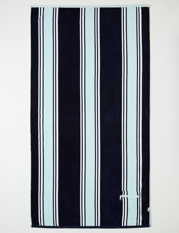Verano Resort Zip Mykonos Beach Towel, Navy product photo