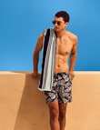 Verano Resort Zip Mykonos Beach Towel, Navy product photo View 03 S
