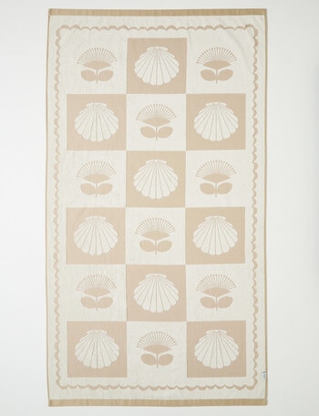 Verano Resort Shoreside Beach Towel, Sand product photo