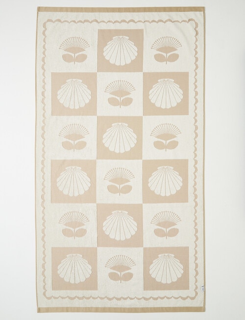 Verano Resort Shoreside Beach Towel, Sand product photo