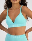 Bonds Retro Rib Seamless Wirefree Bra, Exmouth Aqua product photo