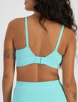 Bonds Retro Rib Seamless Wirefree Bra, Exmouth Aqua product photo View 03 S