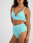Bonds Retro Rib Seamless Hi Hi Brief, Exmouth Aqua product photo View 02 S