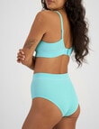 Bonds Retro Rib Seamless Hi Hi Brief, Exmouth Aqua product photo View 03 S