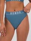 Bonds Retro Rib Seamless Hi Bikini, Dusted Teal product photo