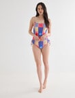 Zest Swimwear Patchwork Swimsuit, Multi product photo View 03 S