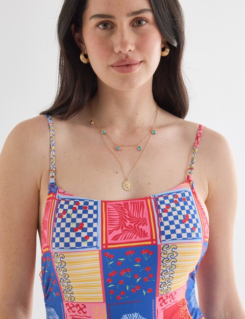 Zest Swimwear Patchwork Swimsuit, Multi product photo View 05 L