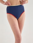 Zest Swimwear Binding Bikini Brief, Navy product photo