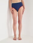 Zest Swimwear Binding Bikini Brief, Navy product photo View 04 S