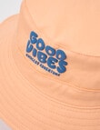 Mac & Ellie Good Vibes Bucket Hat, Peach product photo View 02 S