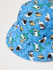 Mac & Ellie Shark Reversible Bucket Hat, Blue product photo View 02 S