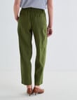 Jigsaw Arc Linen Blend Pant, Moss product photo View 02 S