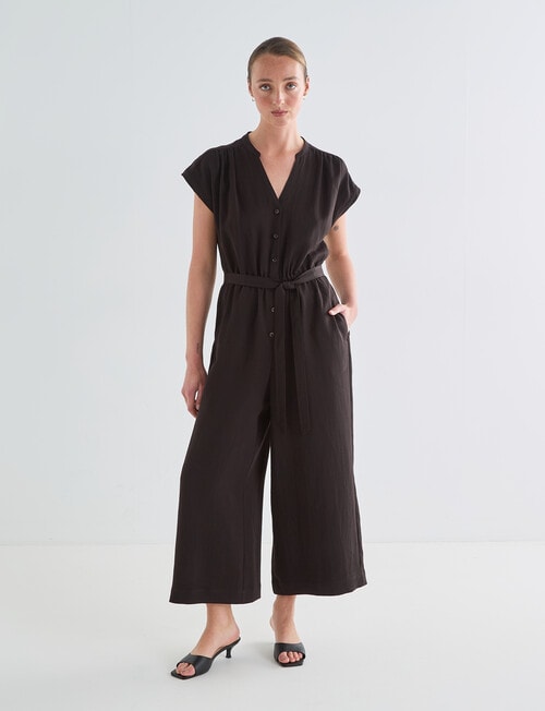 Jigsaw Rendani Jumpsuit, Washed Black product photo View 03 L