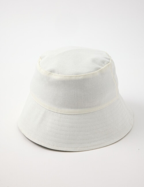 Mac & Ellie Palm Tree Reversible Linen Bucket Hat, Leaf product photo View 03 L