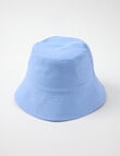 Mac & Ellie Palm Tree Reversible Linen Bucket Hat, Blue product photo View 03 S