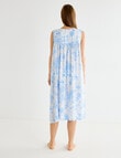 Ruby & Bloom Lace Trim Nightie, Blue Rose, 10-20 product photo View 02 S