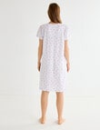 Ruby & Bloom Cap Sleeve Soft Touch Nightie, Pansy, 10-26 product photo View 02 S
