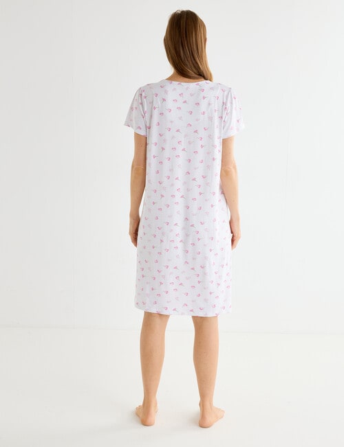 Ruby & Bloom Cap Sleeve Soft Touch Nightie, Pansy, 10-26 product photo View 02 L