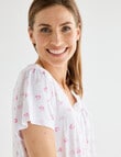 Ruby & Bloom Cap Sleeve Soft Touch Nightie, Pansy, 10-26 product photo View 05 S