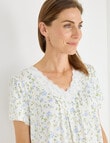 Ruby & Bloom Cap Sleeve Soft Touch Nightie, Bouquet, 10-20 product photo View 04 S