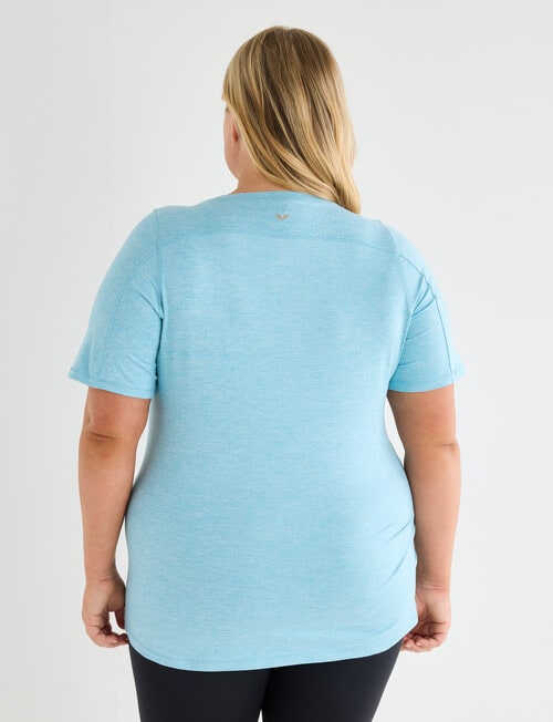 Superfit Curve Short Sleeve V-Neck Limitless Tee, Retro Blue product photo View 02 L
