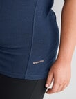 Superfit Curve Short Sleeve V-Neck Limitless Tee, Midnight product photo View 05 S
