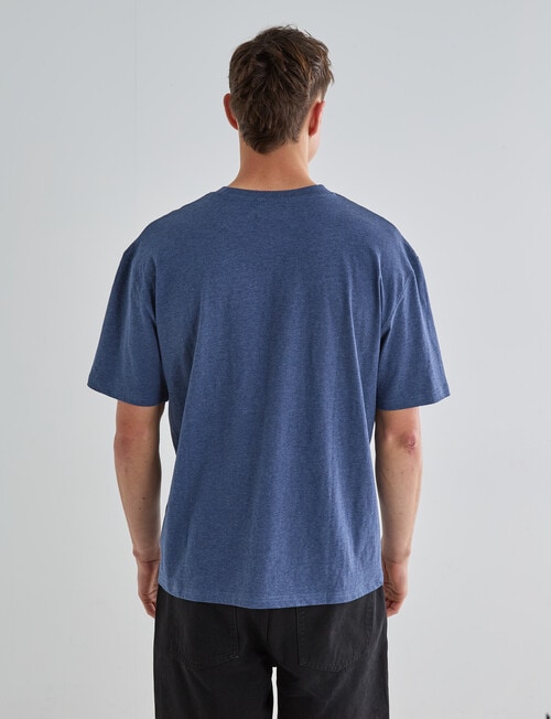 Gasoline Relaxed Ryder Tee, Blue product photo View 02 L