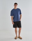 Gasoline Relaxed Ryder Tee, Blue product photo View 03 S