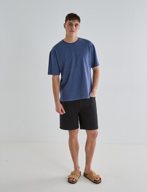 Gasoline Relaxed Ryder Tee, Blue product photo View 03 L