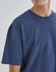 Gasoline Relaxed Ryder Tee, Blue product photo View 04 S