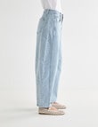 Denim Republic Barrel Leg Jean, Light Blue product photo View 05 S