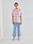 Denim Republic Patch Pocket Wide Leg Crop Jeans, Light Blue product photo View 03 S