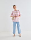Denim Republic Patch Pocket Wide Leg Crop Jeans, Light Blue product photo View 06 S