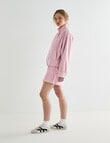 Denim Republic Funnel Neck Jacket, Pink product photo View 03 S