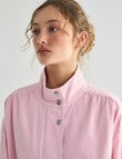 Denim Republic Funnel Neck Jacket, Pink product photo View 11 S
