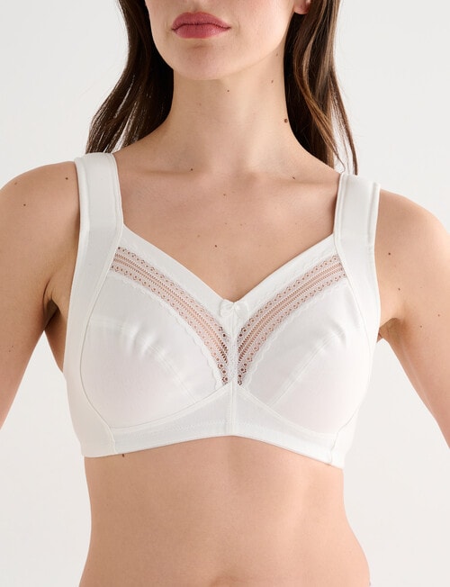 Caprice Simply Cotton Wirefree Bra, Almond product photo