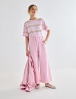 Denim Republic Jogger Crop Jeans, Pink product photo