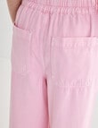Denim Republic Jogger Crop Jeans, Pink product photo View 04 S