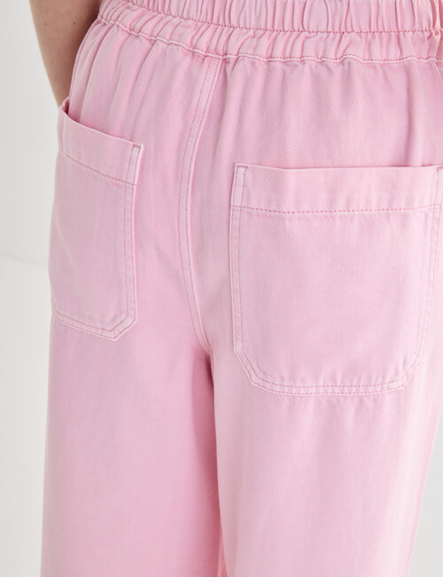 Denim Republic Jogger Crop Jeans, Pink product photo View 04 L